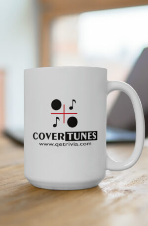 Cover Tunes Mug - White, 15oz